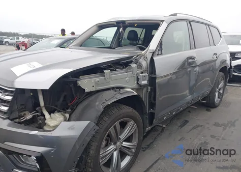 2019 Volkswagen Atlas 3.6L V6 Sel R-Line from USA, damaged, VIN 1V2RR2CA9KC52889